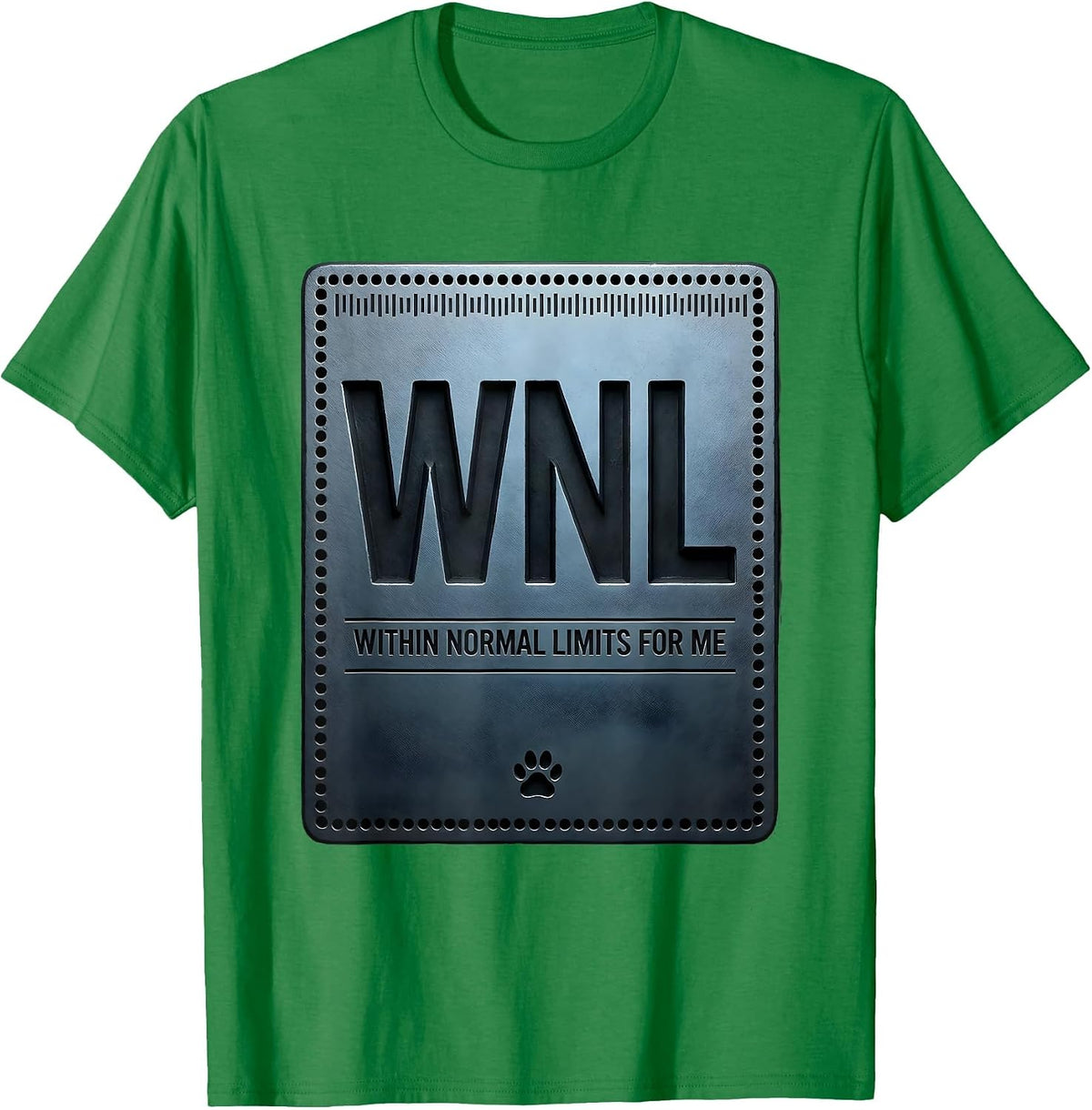 Men's WNL — WITHIN NORMAL LIMITS FOR ME Funny Vet Tech Veterinary T-Shirt - Kelly Green