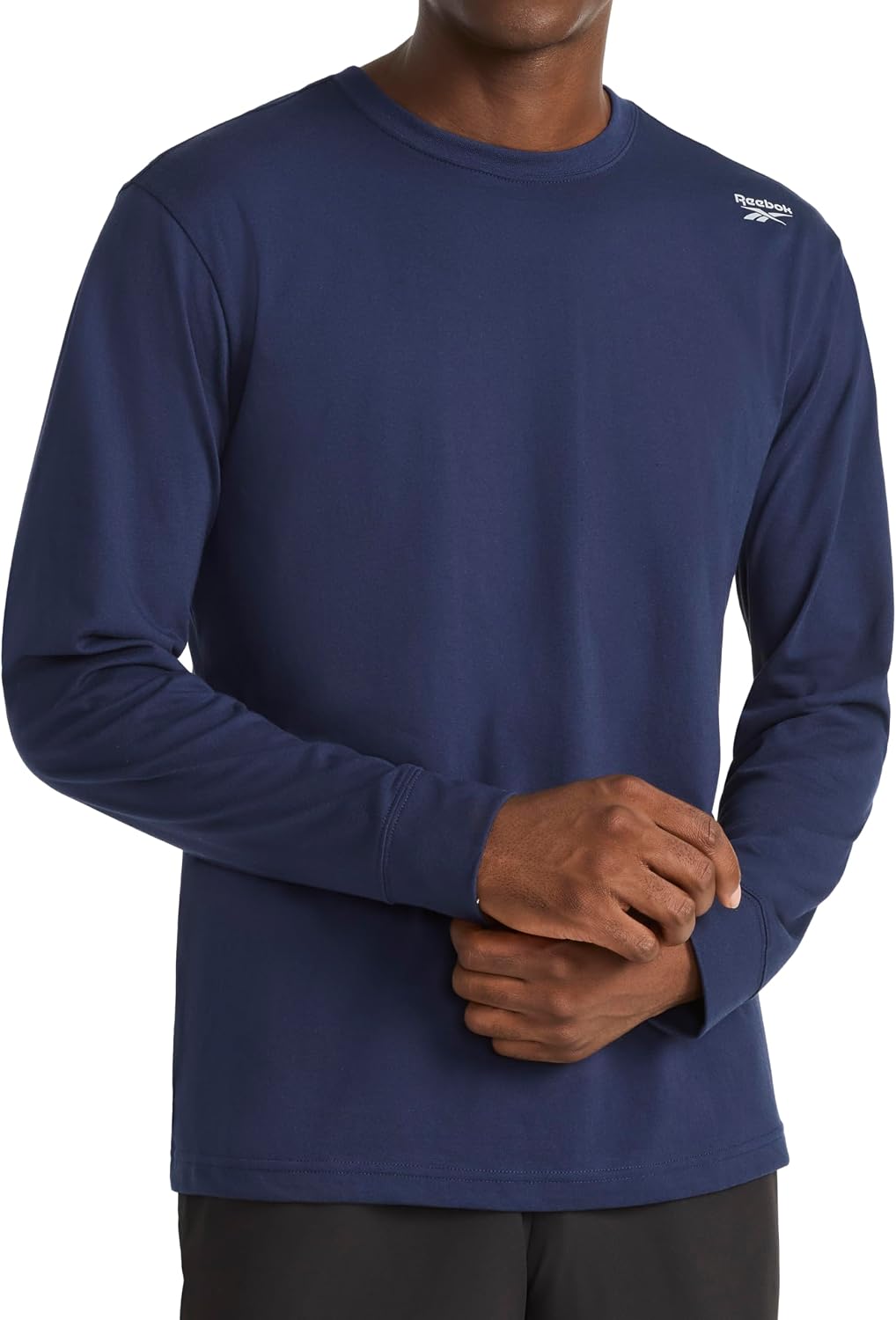 Reebok Men's Volt Long Sleeve Crewneck Top - Vector Navy