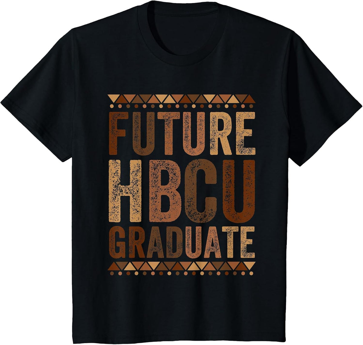 Future HBCU Grad Graduate Afro Boys Girls College Graduation T-Shirt - Black