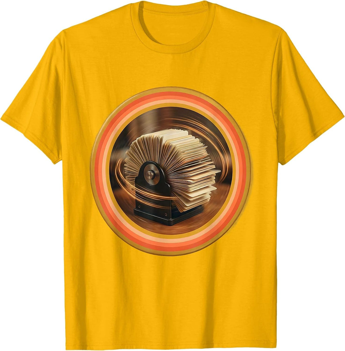 Men's I Cant But I Know A Guy Rolodex Graphic T-Shirt - Golden Yellow
