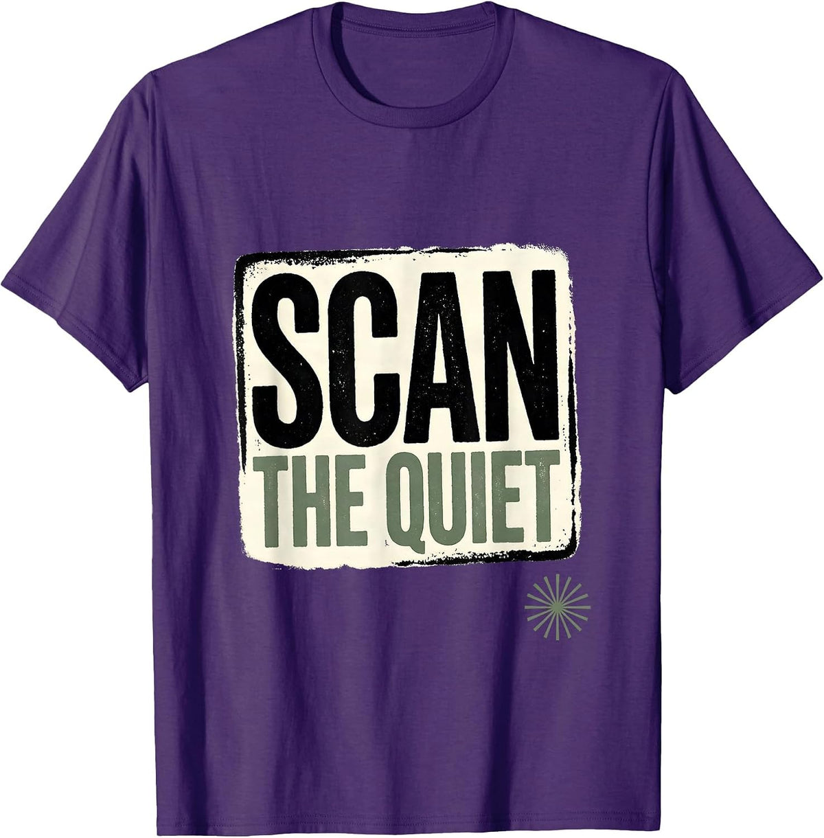 Scan The Quiet Retro Radiology Rad Tech CT MRI Tech T-Shirt - Purple