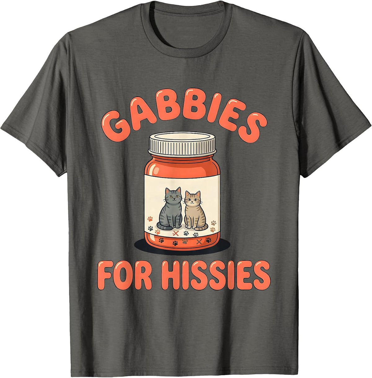 Men's Gabbies For Hissies Funny Vet Tech Veterinary Technician T-Shirt - Asphalt Grey