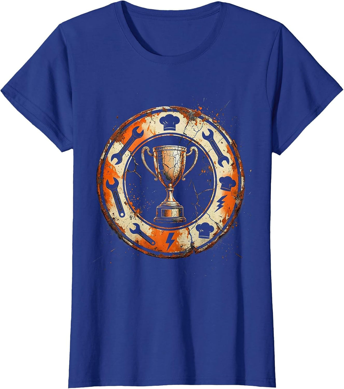 Women's I Cant But I Know A Guy Trades Trophy T-Shirt - Royal Blue