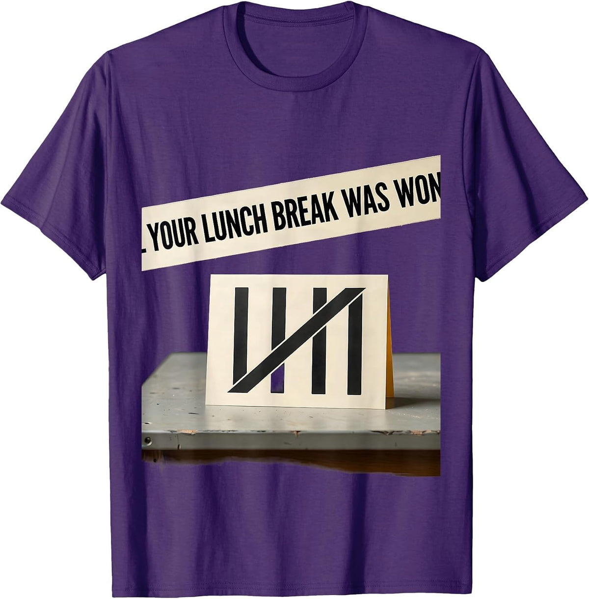 Men's Your Lunch Break Was Won Union Strong Labor Day Worker Pride T-Shirt - Purple