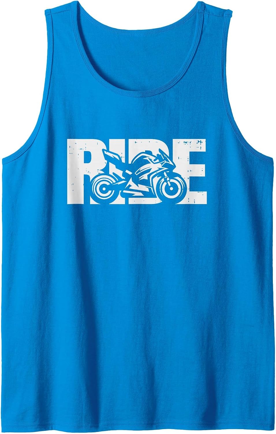 Ride Motorcycle Rider Motorcyclist Race Biker Tank Top - Sapphire Blue