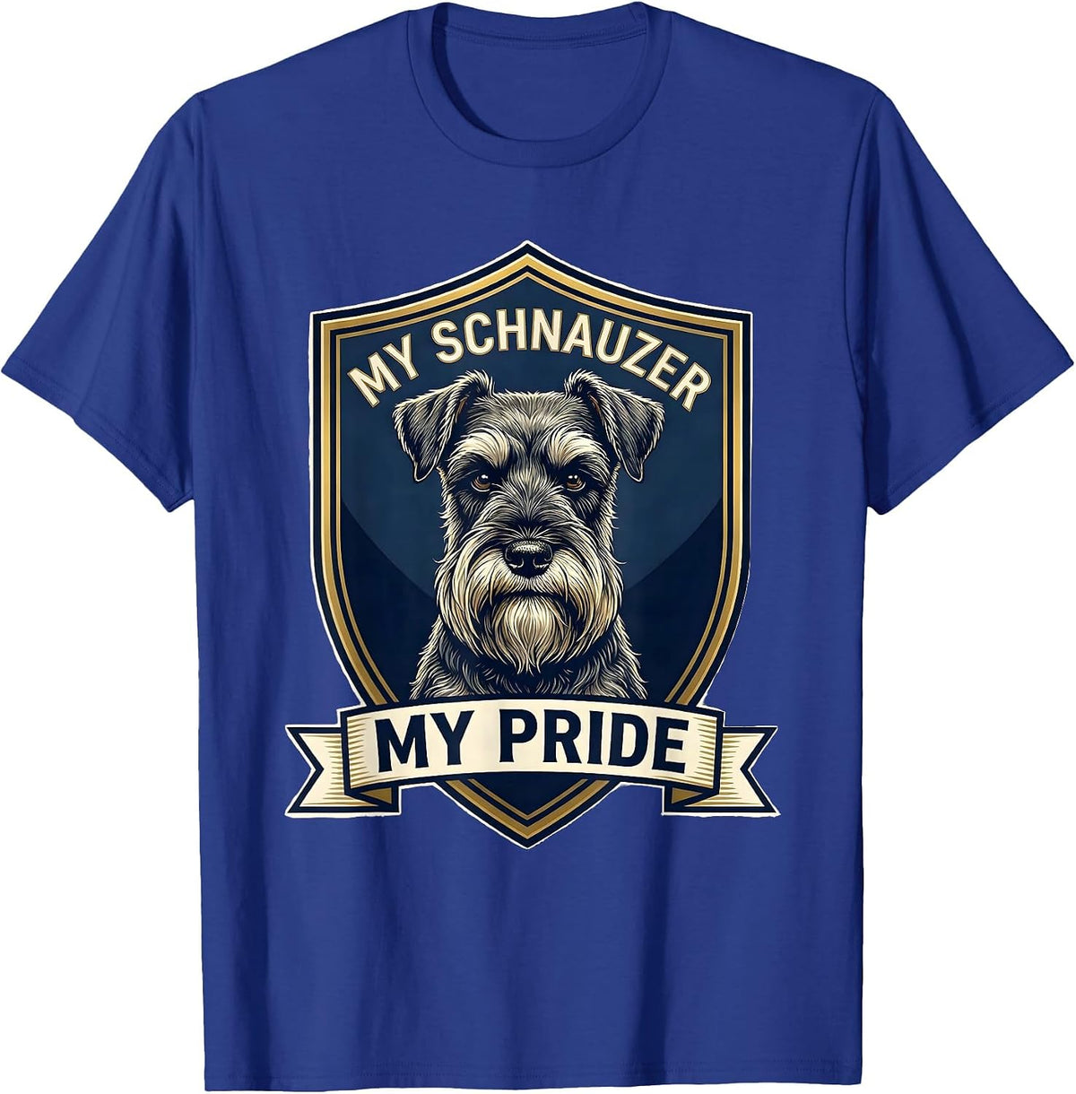 My Schnauzer My Pride Cute Miniature Schnauzer Lover Dog Mom T-Shirt - Royal Blue
