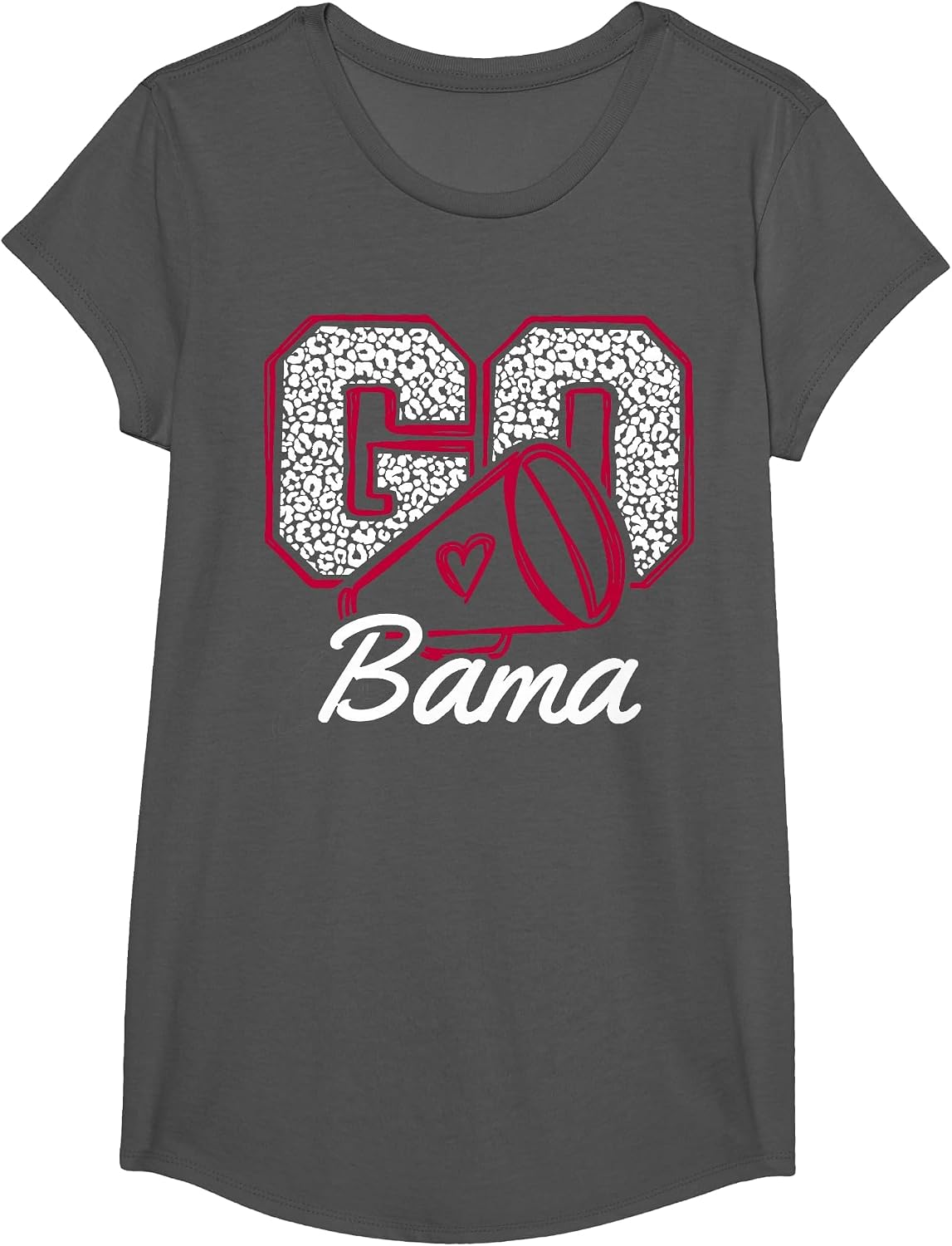Alabama State Vintage Lover Men Women Kids T-Shirt - Girls Asphalt Grey