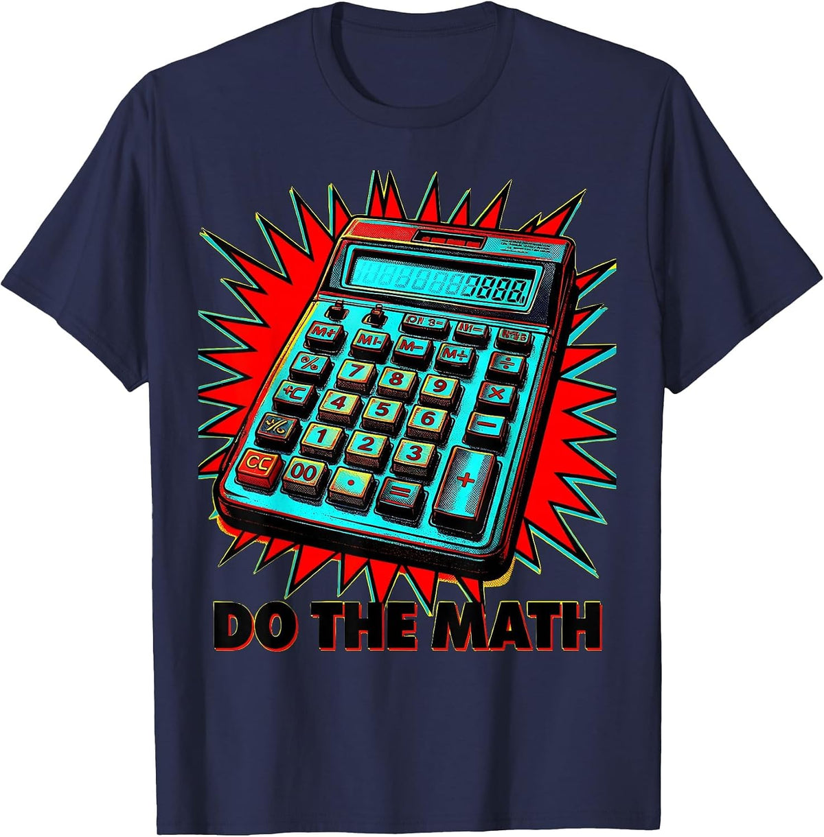 Do the Math Bold Graphic Design for Math Lovers T-Shirt - Navy Blue