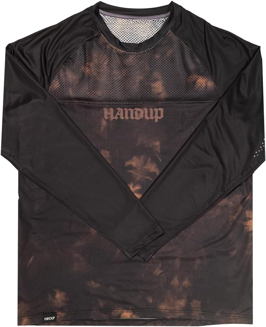 Handup VenTop Long Sleeve MTB Jersey – Lightweight, Breathable FlexGRID Fabric, Hidden Pocket – Mountain Bike Trail Shirt -