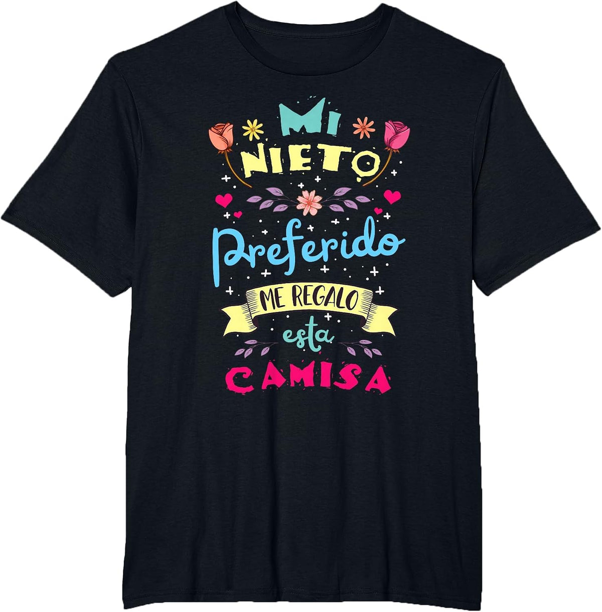 Mi Nieto Favorito Regalo de cumpleanos para Abuela y Abuelo T-Shirt - Black