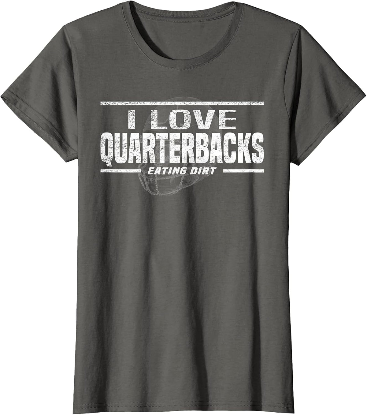 Defensive End, Funny Football T-Shirt - Asphalt Grey