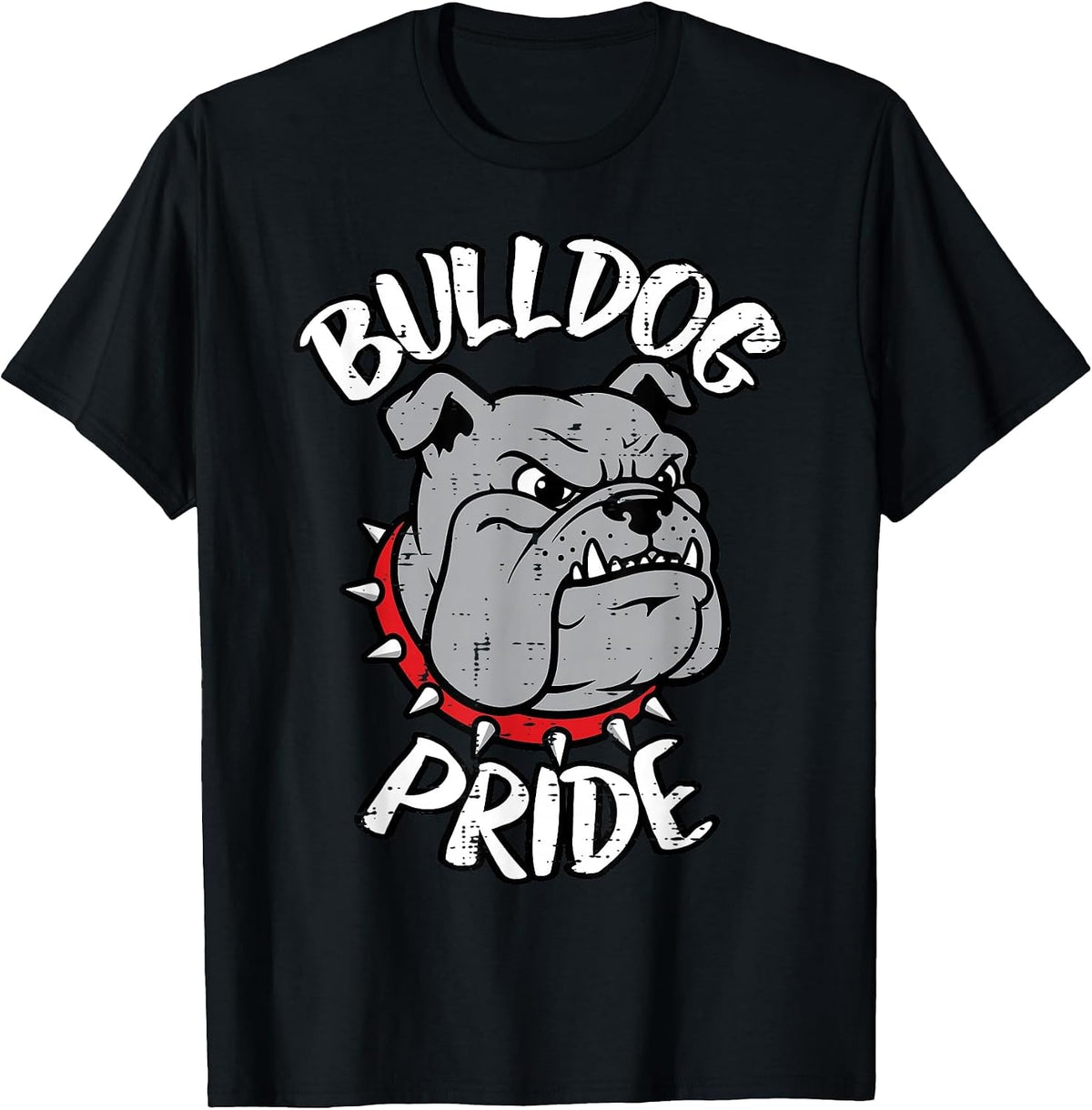 Bulldog Pride Girls Youth Teen Kids Men Boys Women T-Shirt - Black