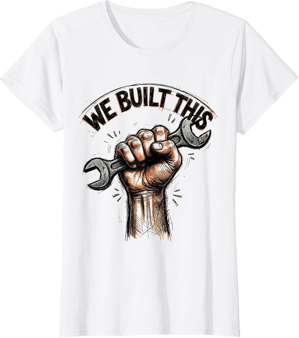 We Built This Labor Day Worker Pride Design T-Shirt - White
