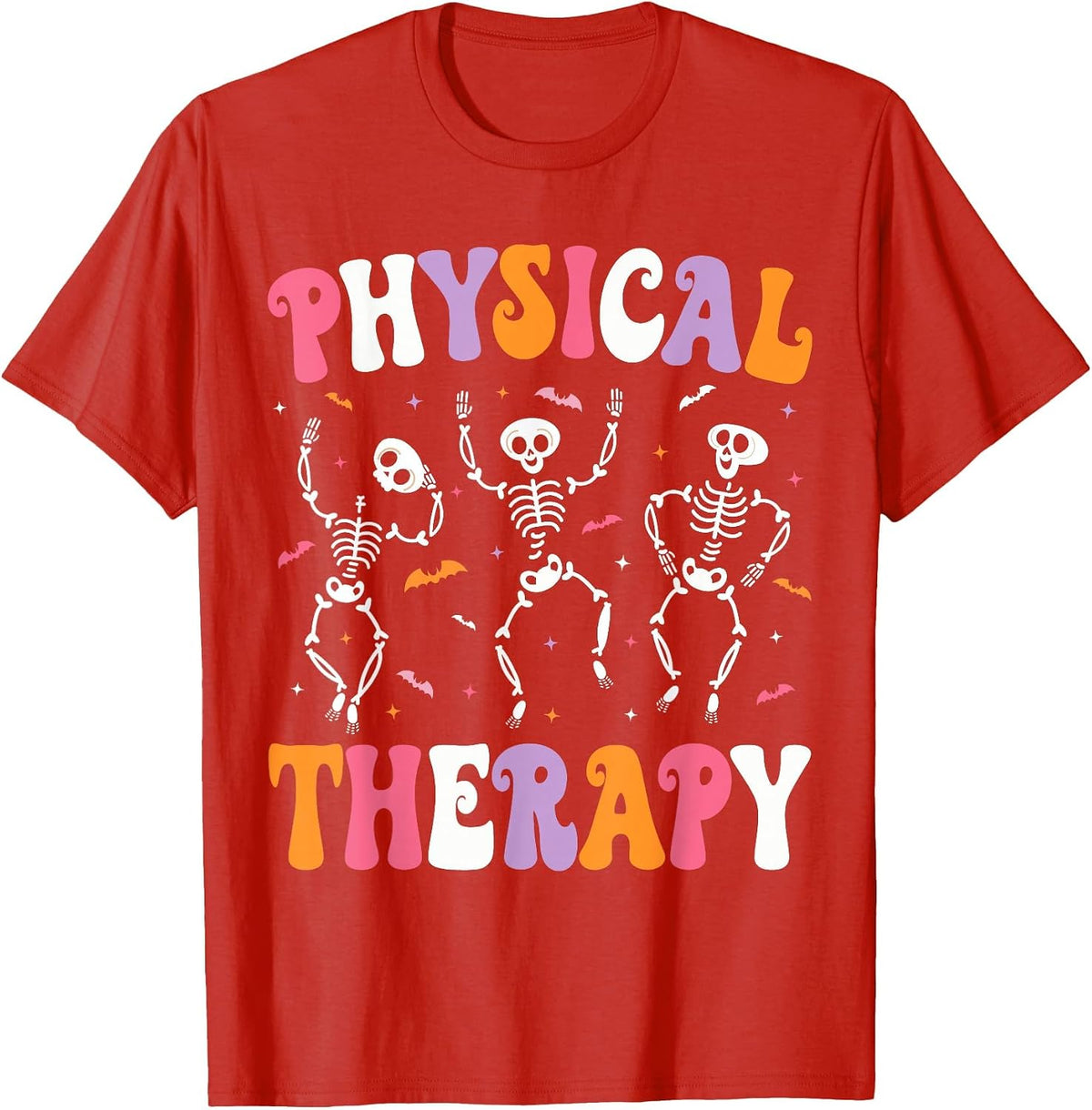 Physical Therapy Halloween Physical Therapist Halloween PT T-Shirt - Red
