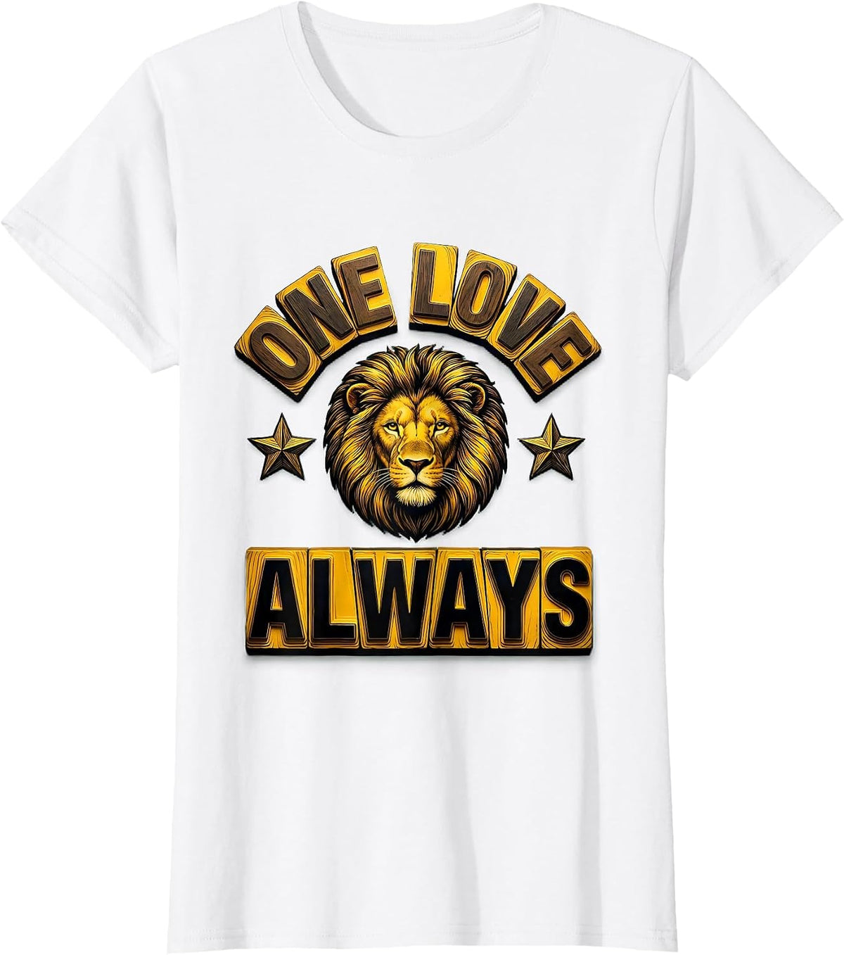 One Love Always Jamaica Reggae Inspired Design T-Shirt - White