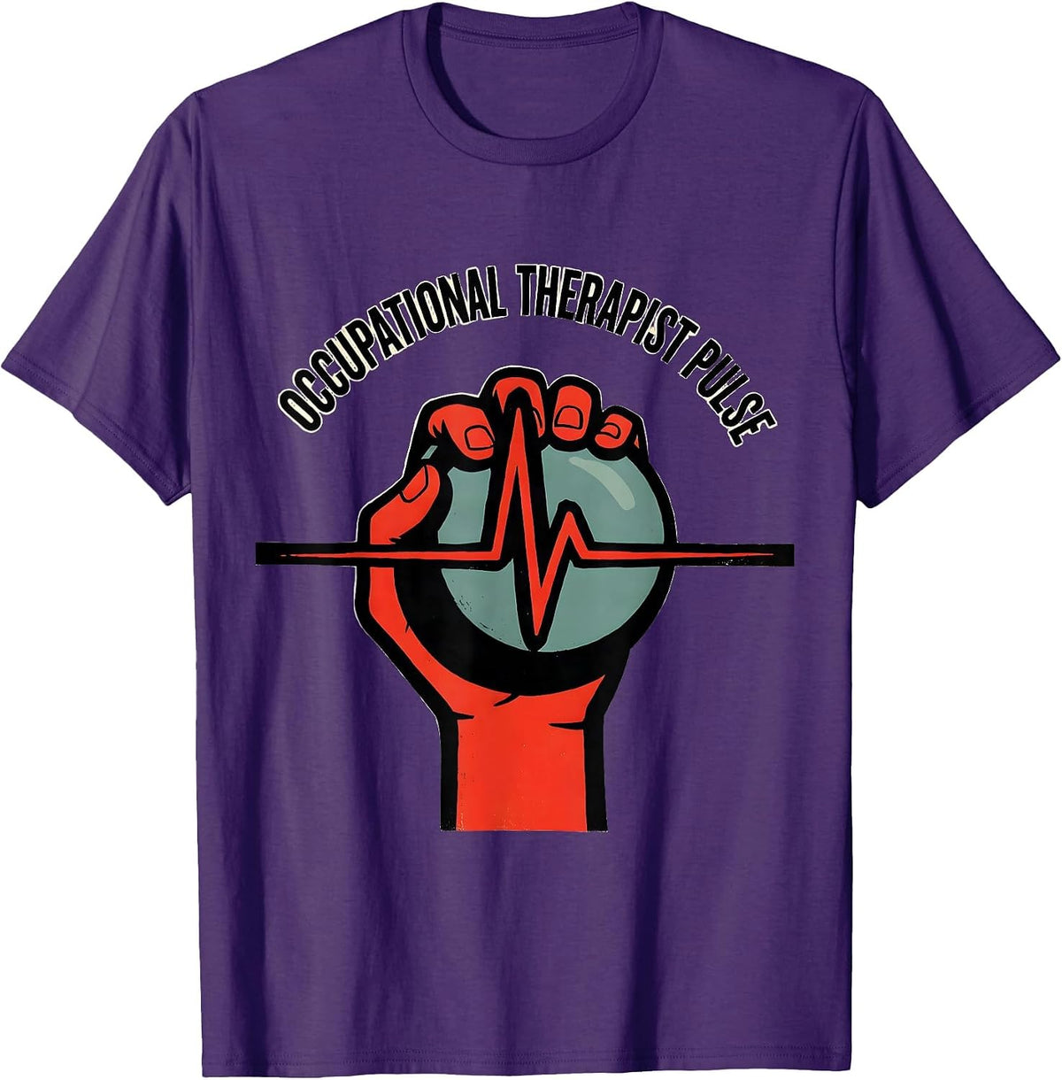Occupational Therapist Pulse Occupational Pride Healthcare T-Shirt - Purple