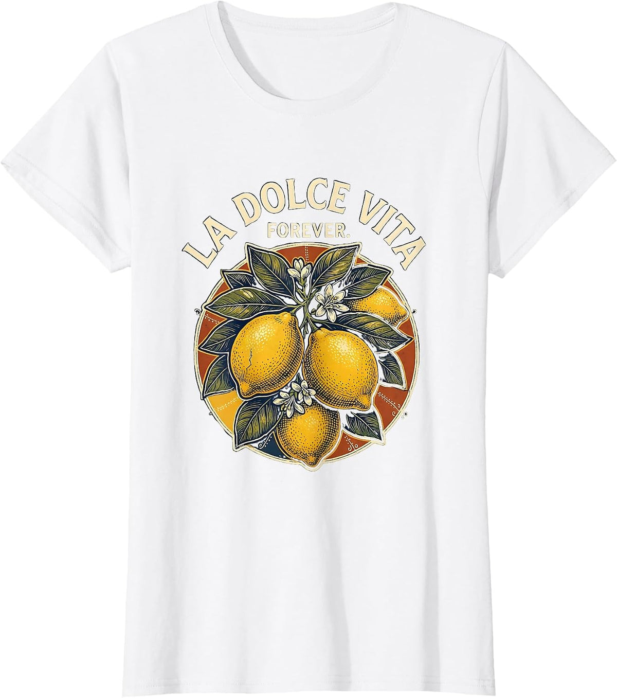 La Dolce Vita Forever Italian Lifestyle Design T-Shirt - White