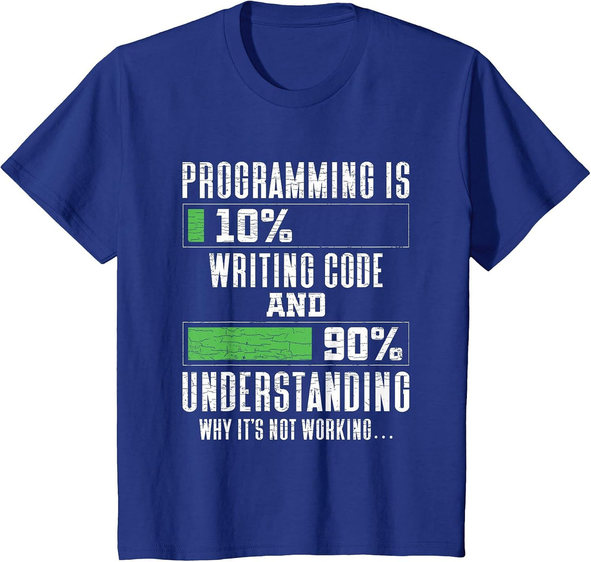Programming Codeing Coder Programmer T-Shirt - Royal Blue