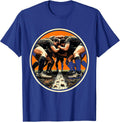 Rugby Scrum Low Angle Power Illustration T-Shirt - Royal Blue