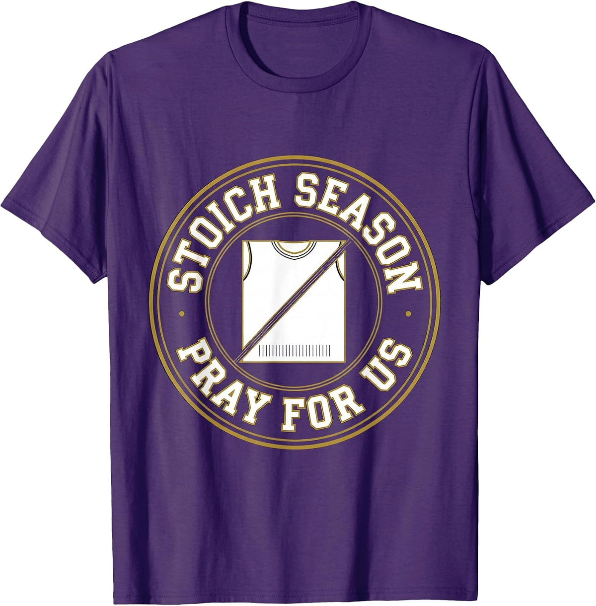 Men's Stoich Season, Pray For Us Funny Chemistry Science Student T-Shirt - Purple