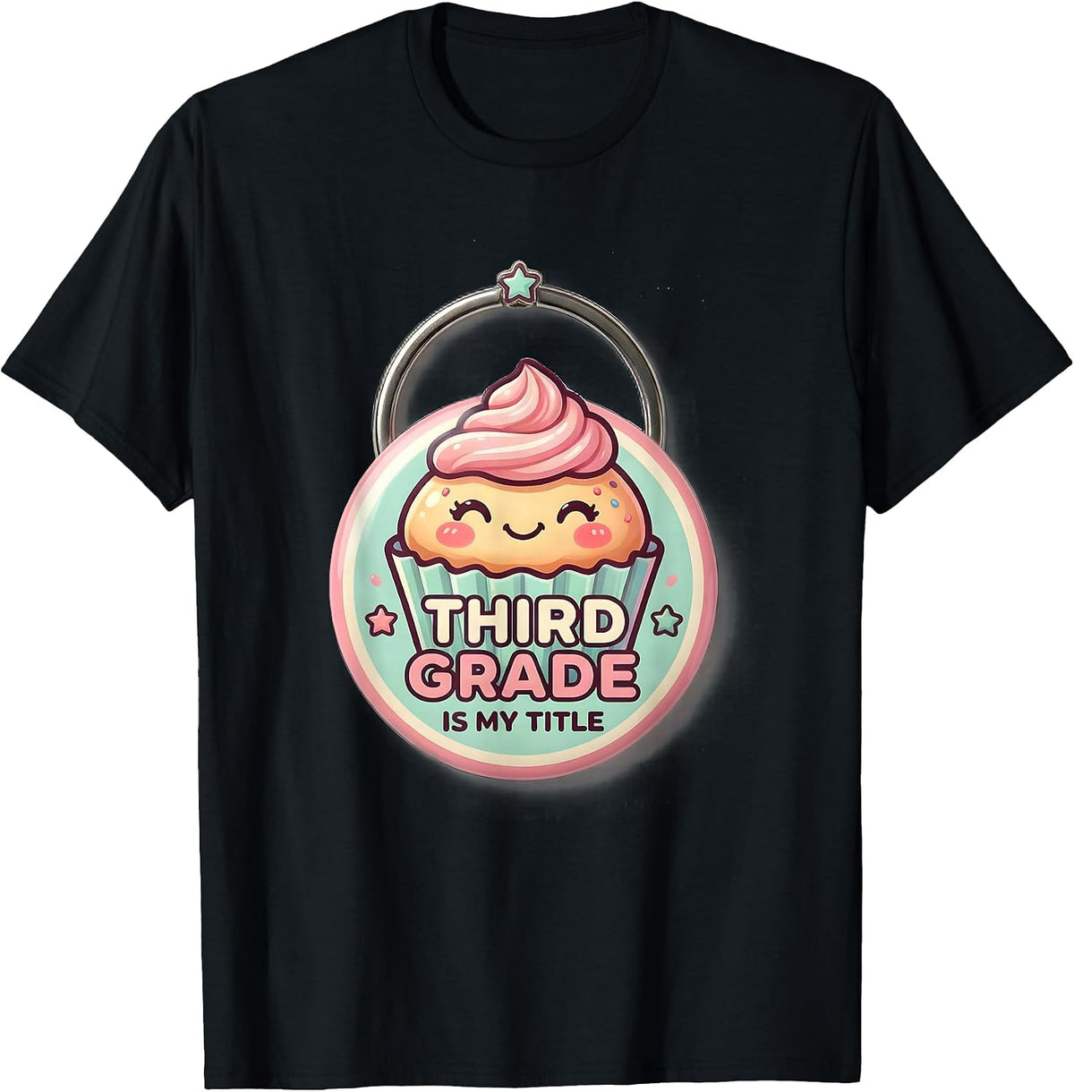 Men's Third Grade Is My Title Cute Kawaii Back To School First Day T-Shirt - Black