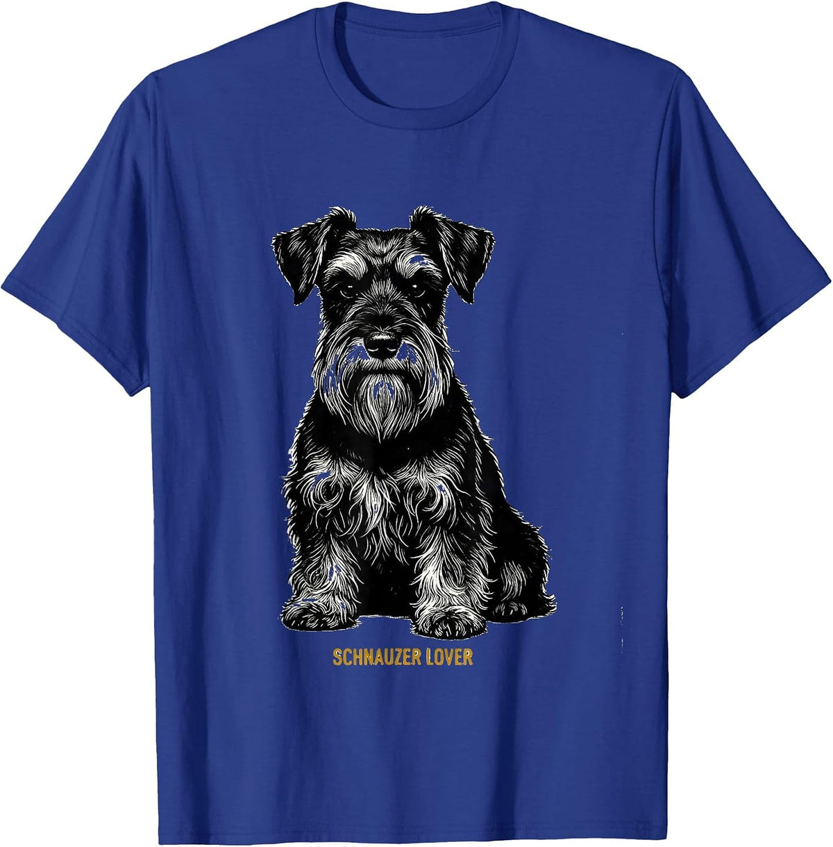 Schnauzer Lover Funny Miniature Schnauzer Owner Dog Lover T-Shirt - Royal Blue