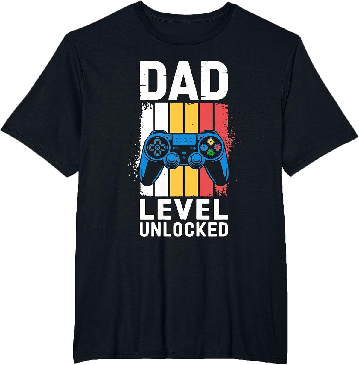 Dad Level Unlocked Shirt Men New Dad Pregnancy Announcement T-Shirt - Black