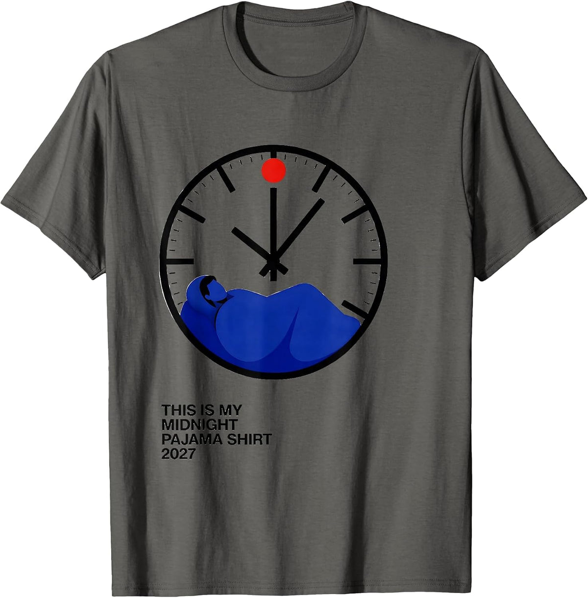 This Is My Midnight Pajama Shirt 2027 Swiss International T-Shirt - Asphalt Grey