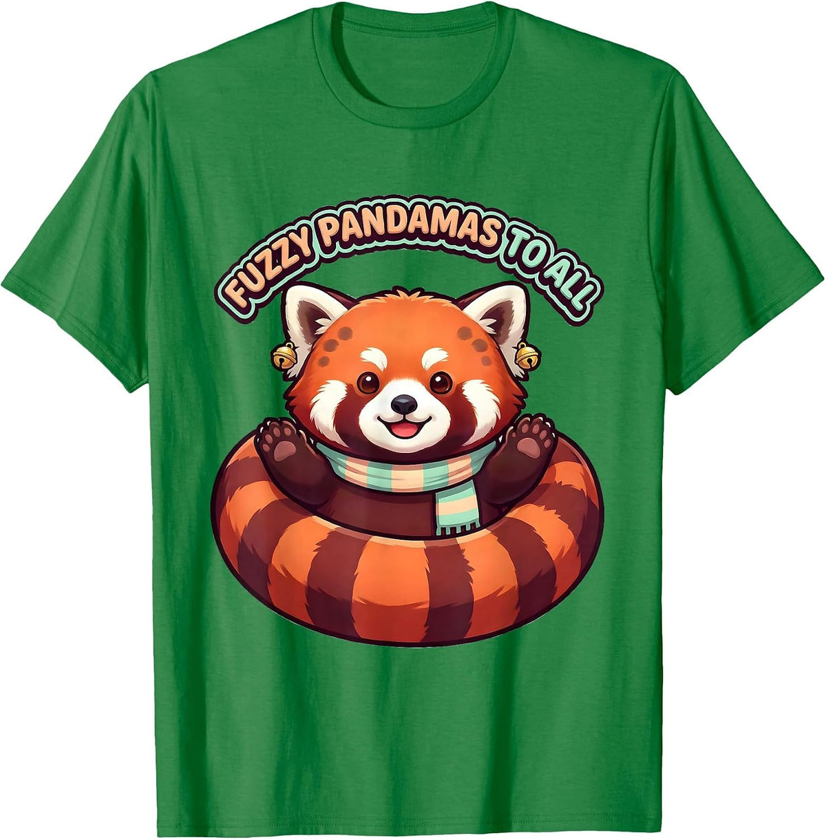 Men's Fuzzy Pandamas To All Cute Kawaii Red Panda Lover Gift T-Shirt - Kelly Green