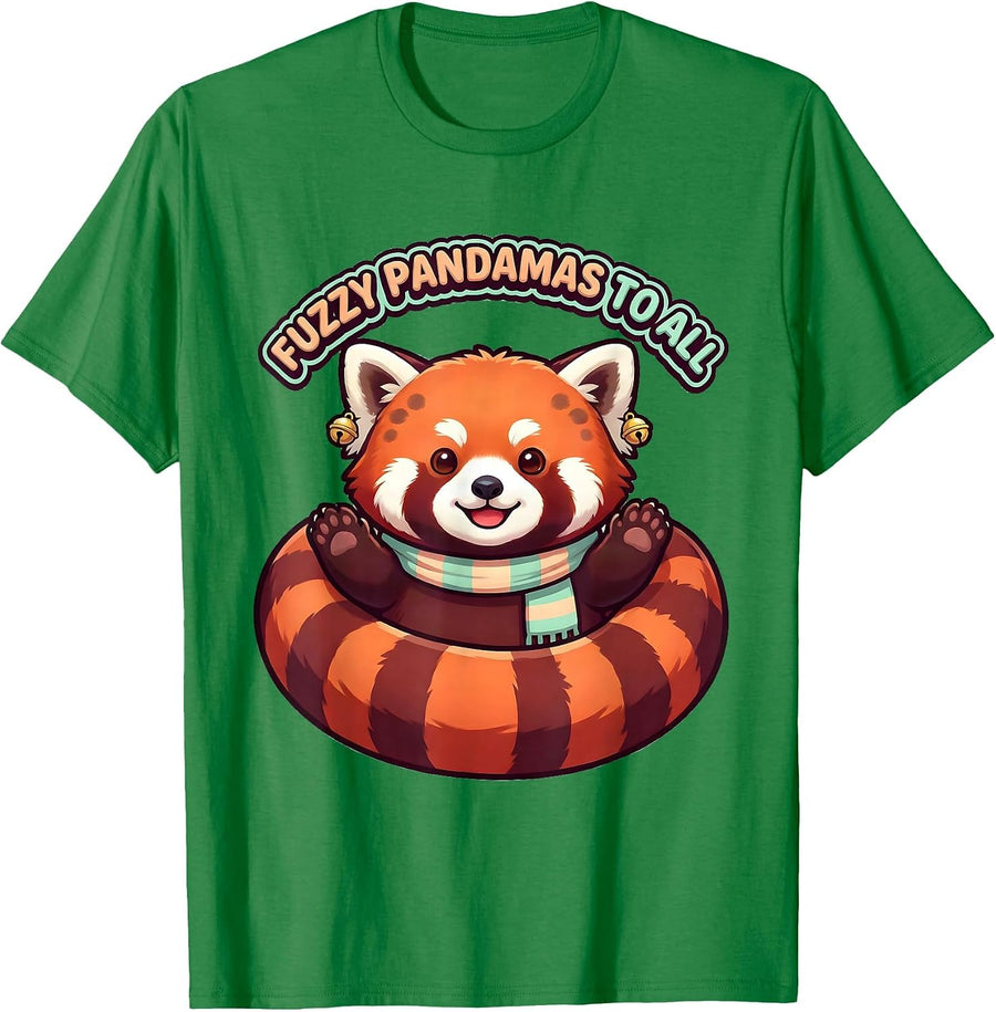Men's Fuzzy Pandamas To All Cute Kawaii Red Panda Lover Gift T-Shirt - Kelly Green