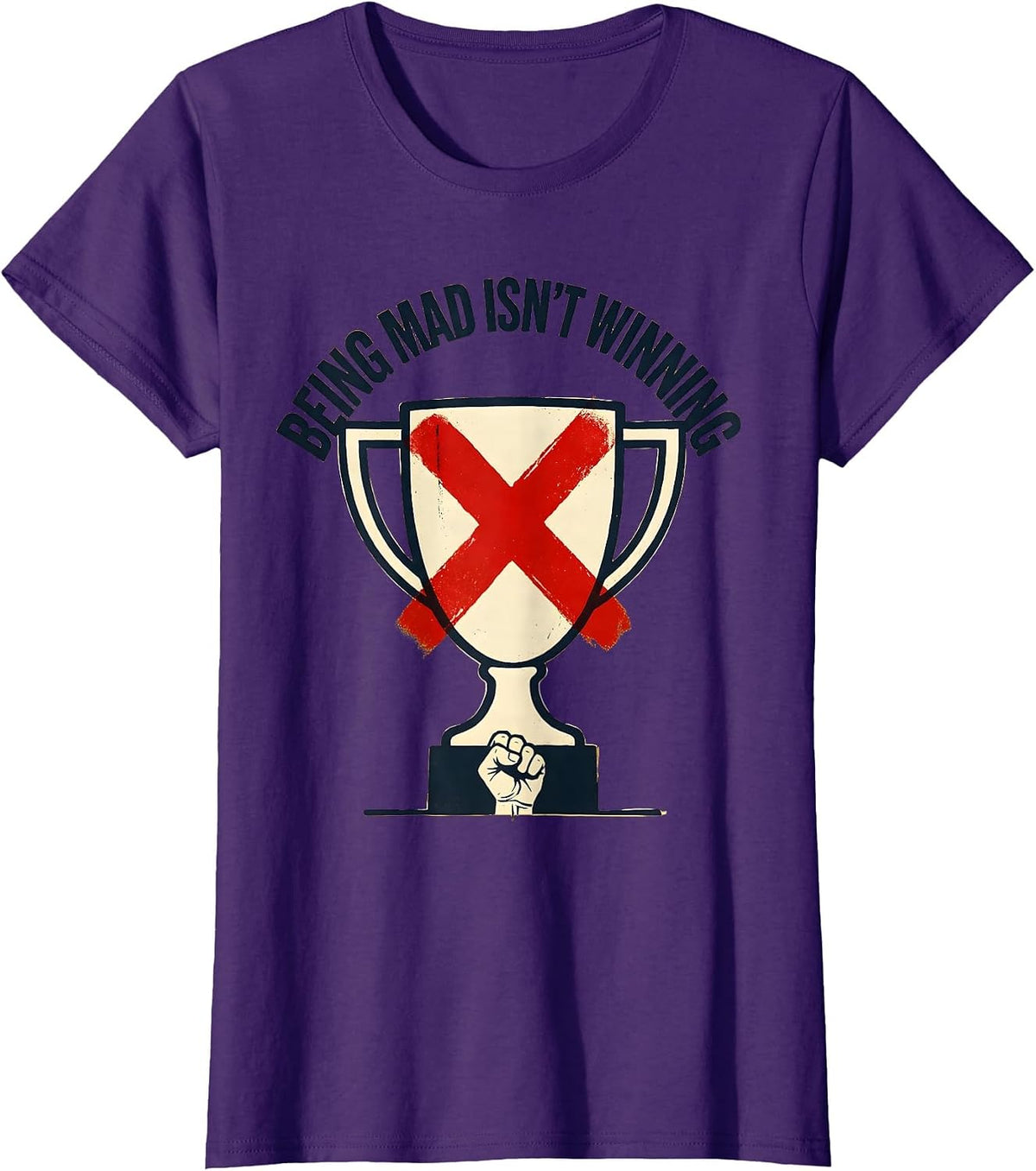 Women's Just Because You're Offended Doesn't Mean You're Right T-Shirt - Purple