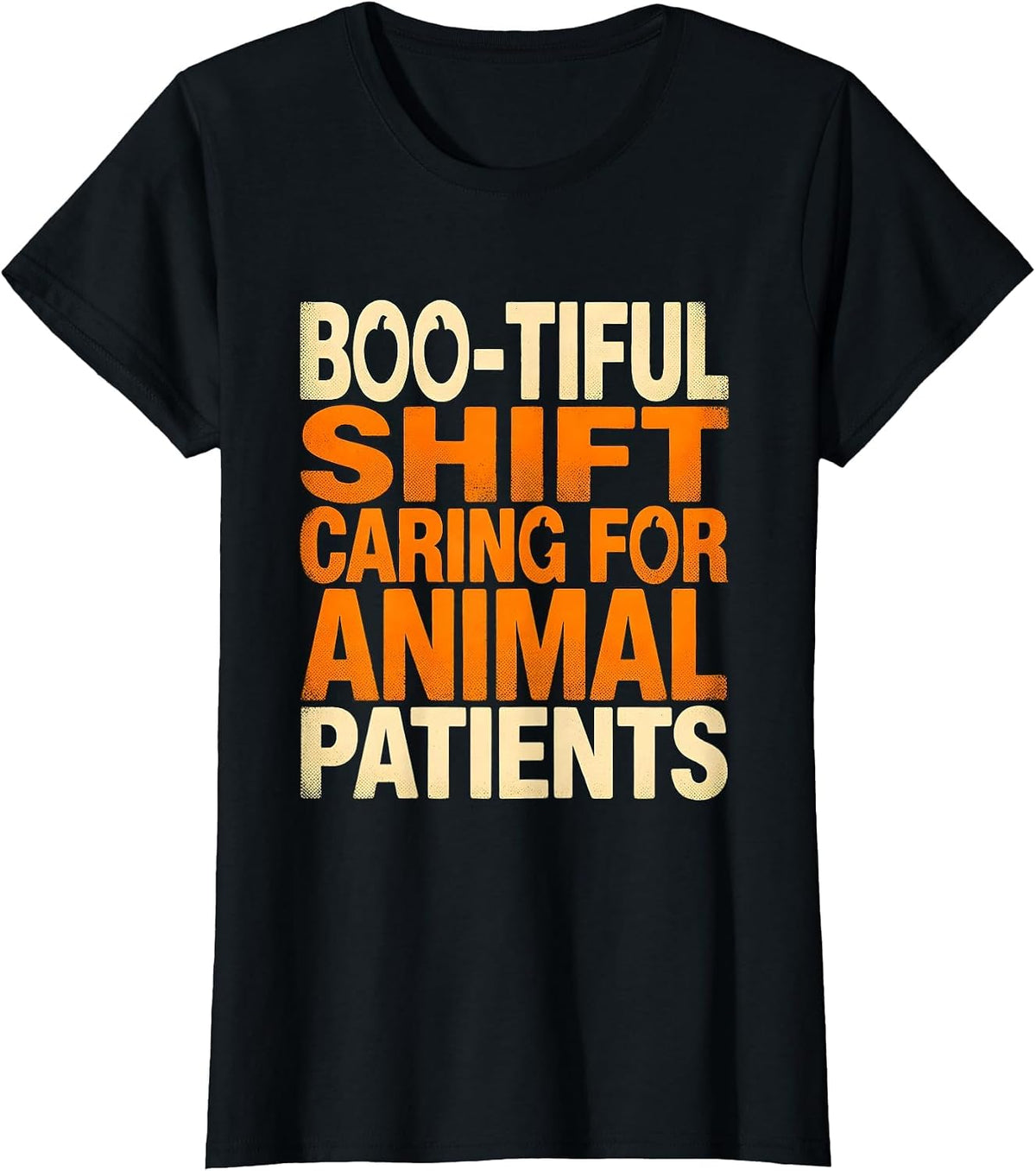 Women's Boo-tiful Shift, Caring For Animal Patients Vet Tech T-Shirt - Black