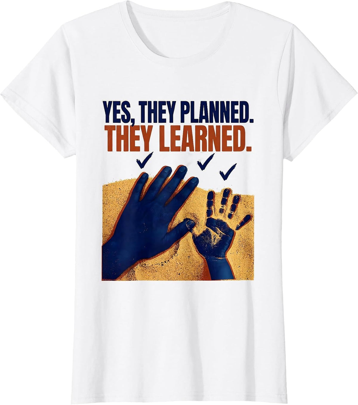 Women's Yes They Planned They Learned Preschool Teacher Back To T-Shirt - White