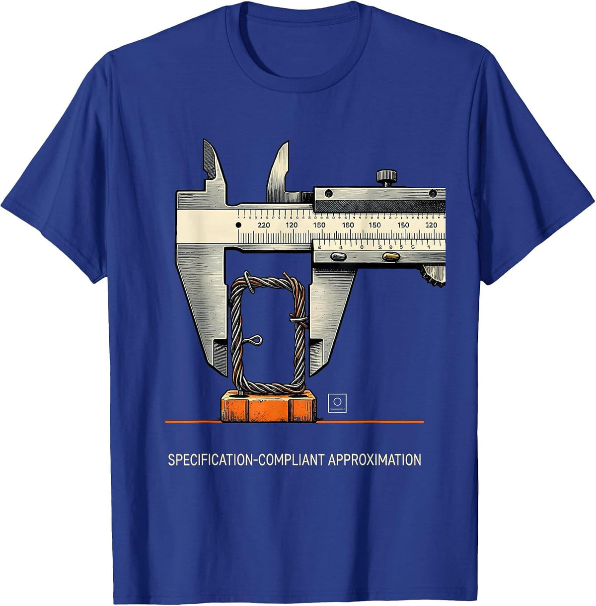 Specification-Compliant Approximation Funny Engineer T-Shirt - Royal Blue
