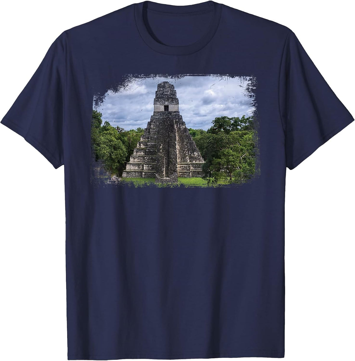 Guatemala Tikal Peten Quetzal Guate Maya Antigua Chapin T-Shirt - Navy Blue