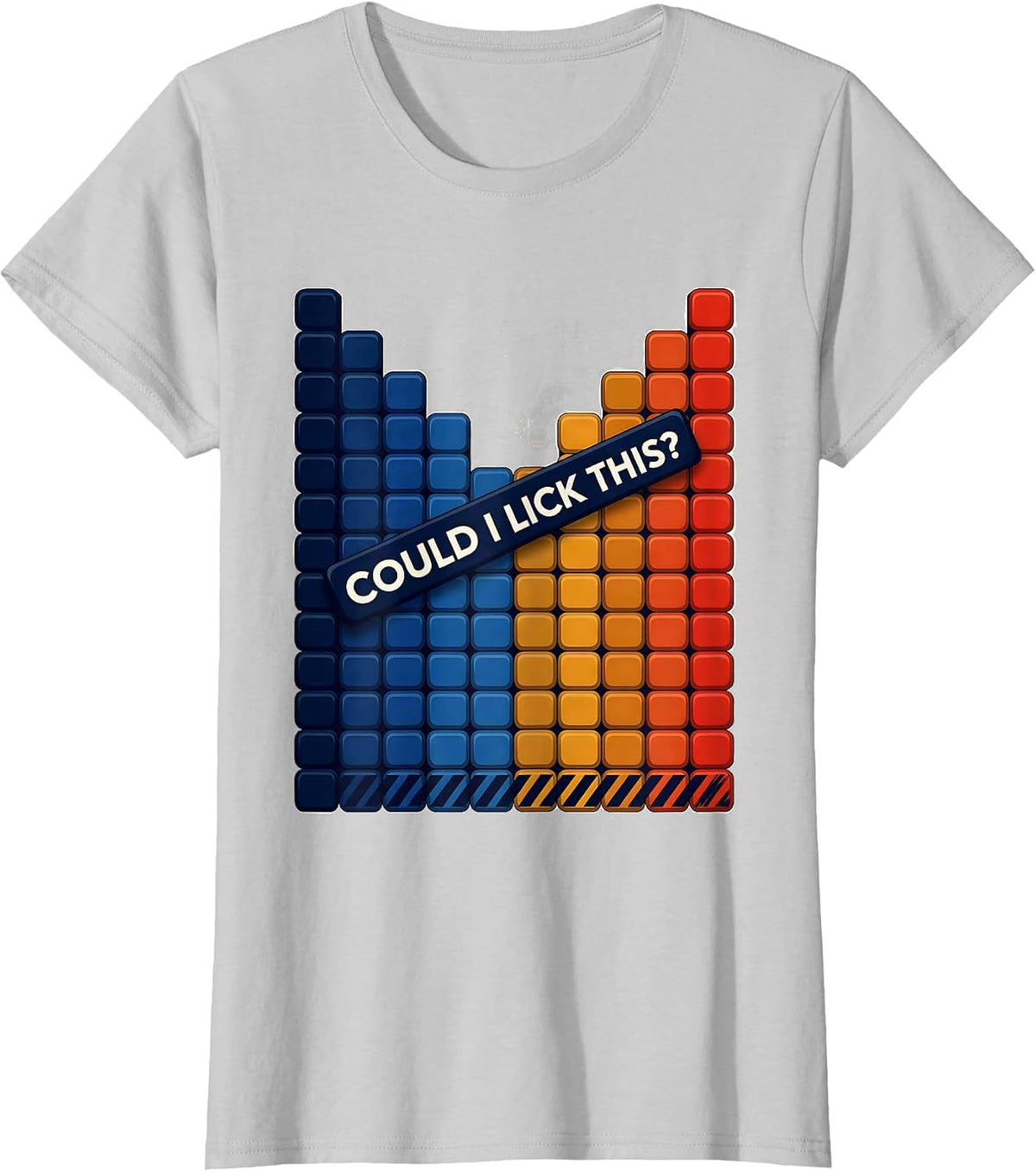 Could I Lick This Funny Periodic Table Chemistry Teacher T-Shirt - Silver Grey