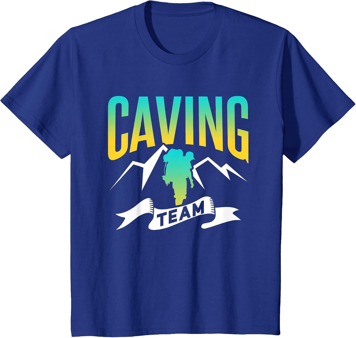 Caving Team Explorer Hobby Cave Exploring T-Shirt - Royal Blue