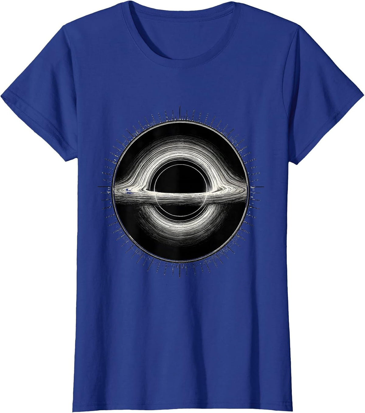 Women's Black Hole Physics Diagram Astrophysicist Space Science T-Shirt - Royal Blue