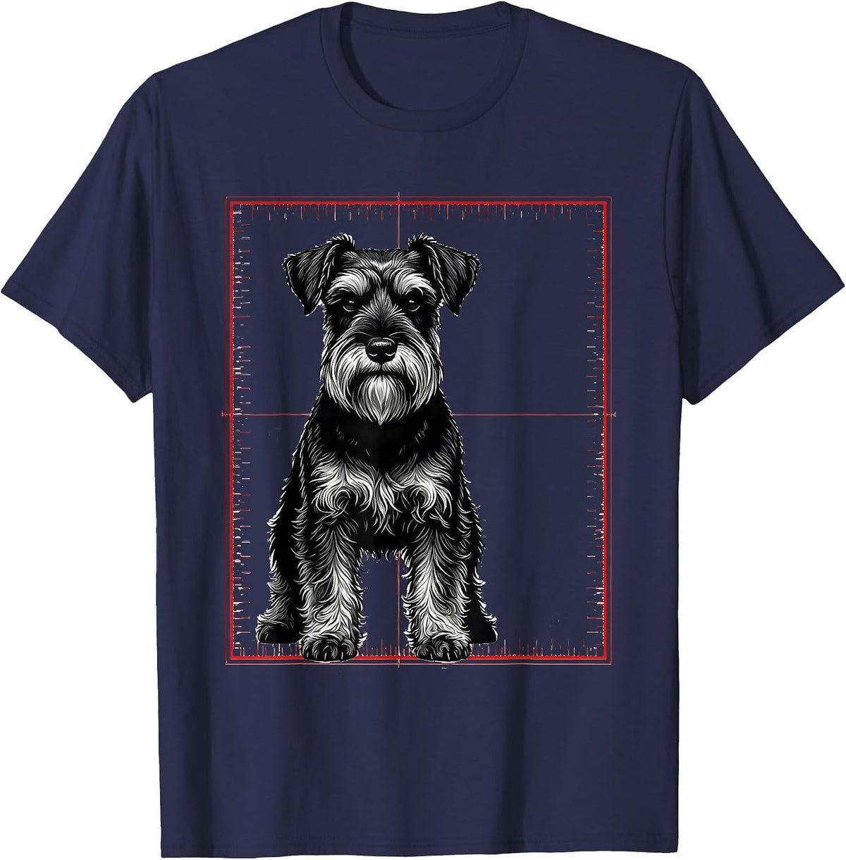 Men's Miniature Schnauzer Swiss Humor Dog Lover Gift T-Shirt - Navy Blue