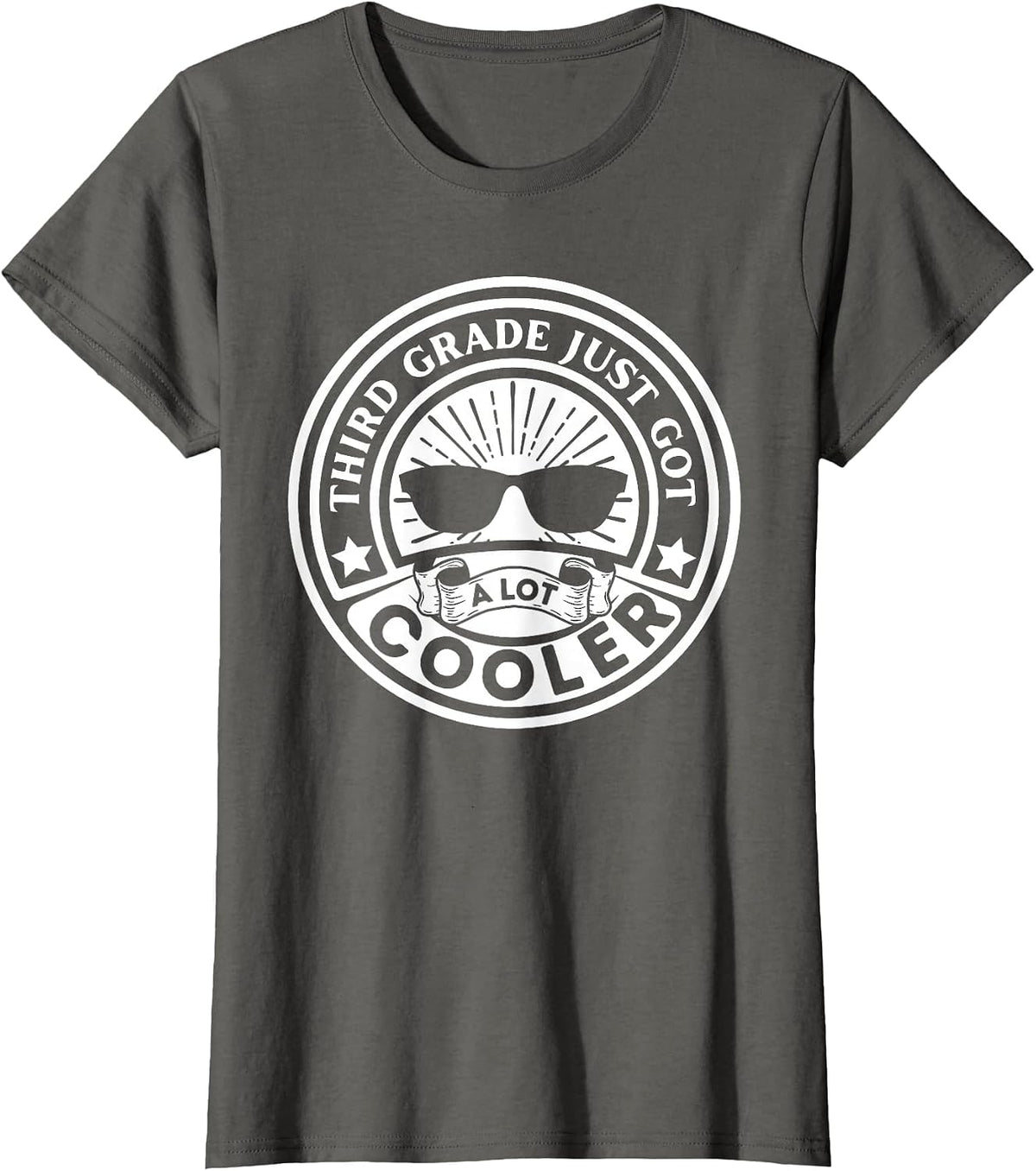 Third Grade Just got a lot Cooler Back to School Boys Girls T-Shirt - Asphalt Grey