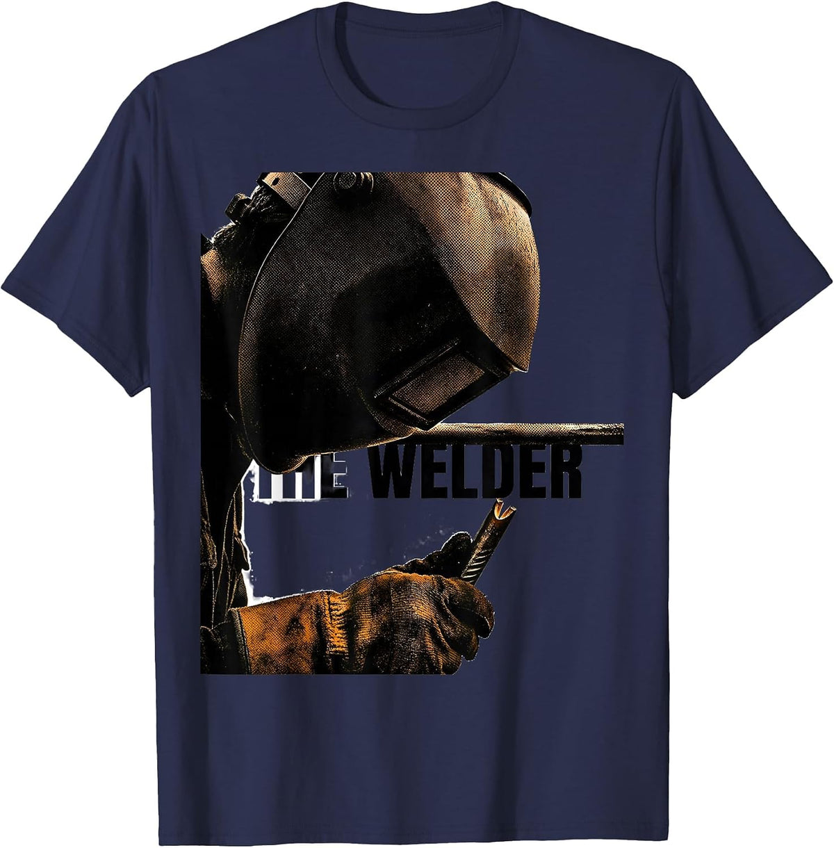 THE WELDER Funny Welding Metal Worker Trade Humor T-Shirt - Navy Blue