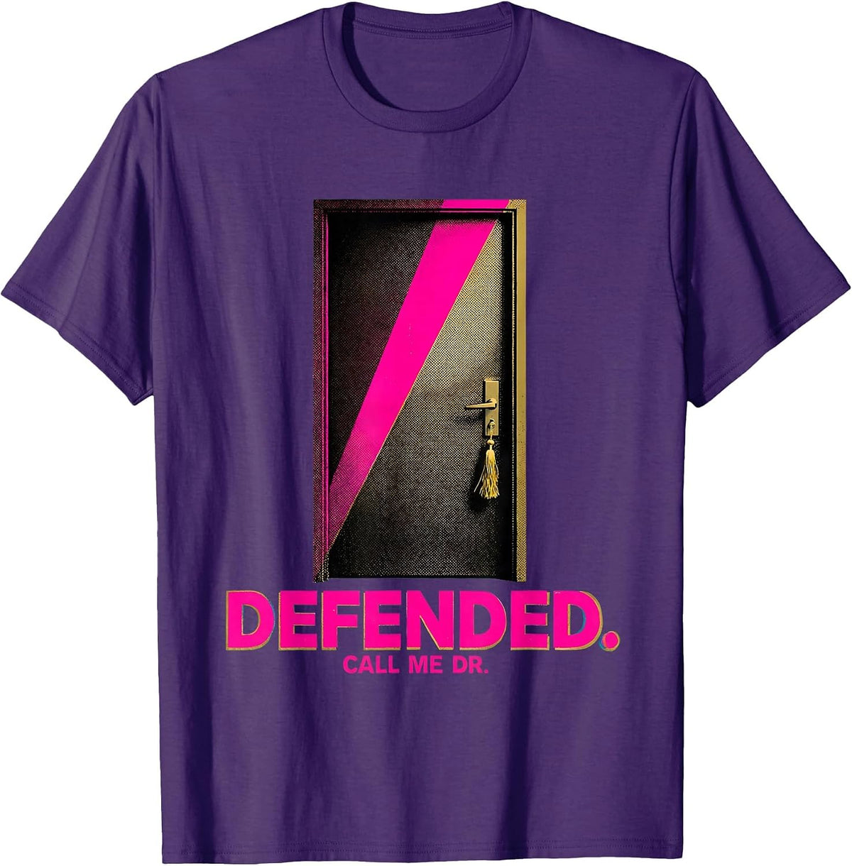 Defended Call Me Dr PhD Graduation Black Women Pride T-Shirt - Purple