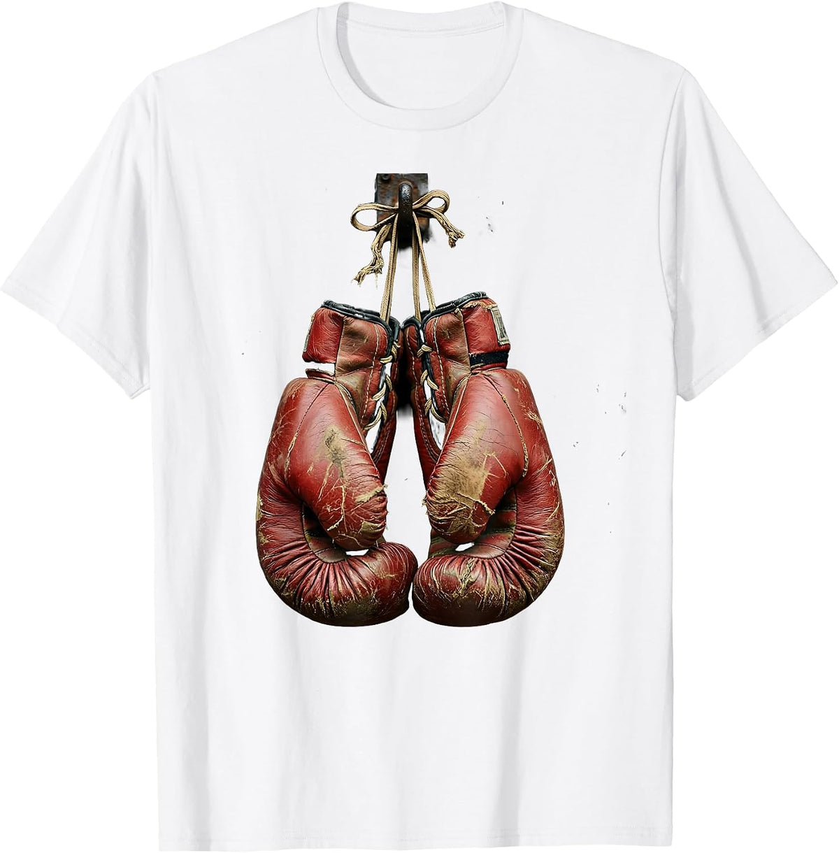 60th Birthday Boxing Gloves Graphic Tee T-Shirt - White