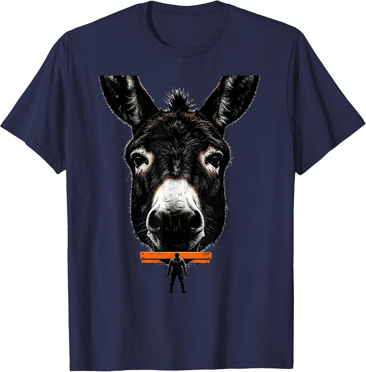 Donkey Keeper Farm Animal Humor Silly T-Shirt - Navy Blue