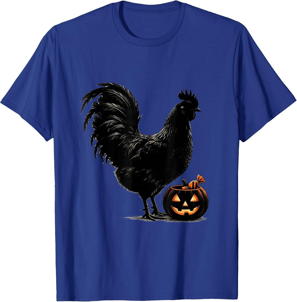 Chick Bat-Wing Hen Halloween Chicken Lover Costume T-Shirt - Royal Blue