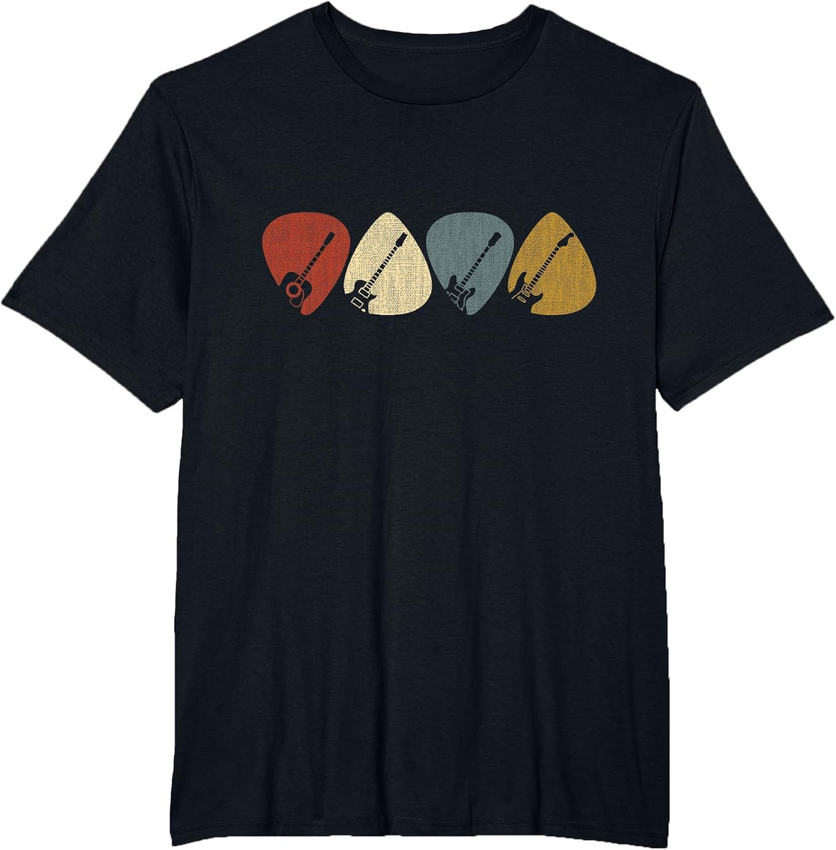Guitar Pick T-Shirt - Black