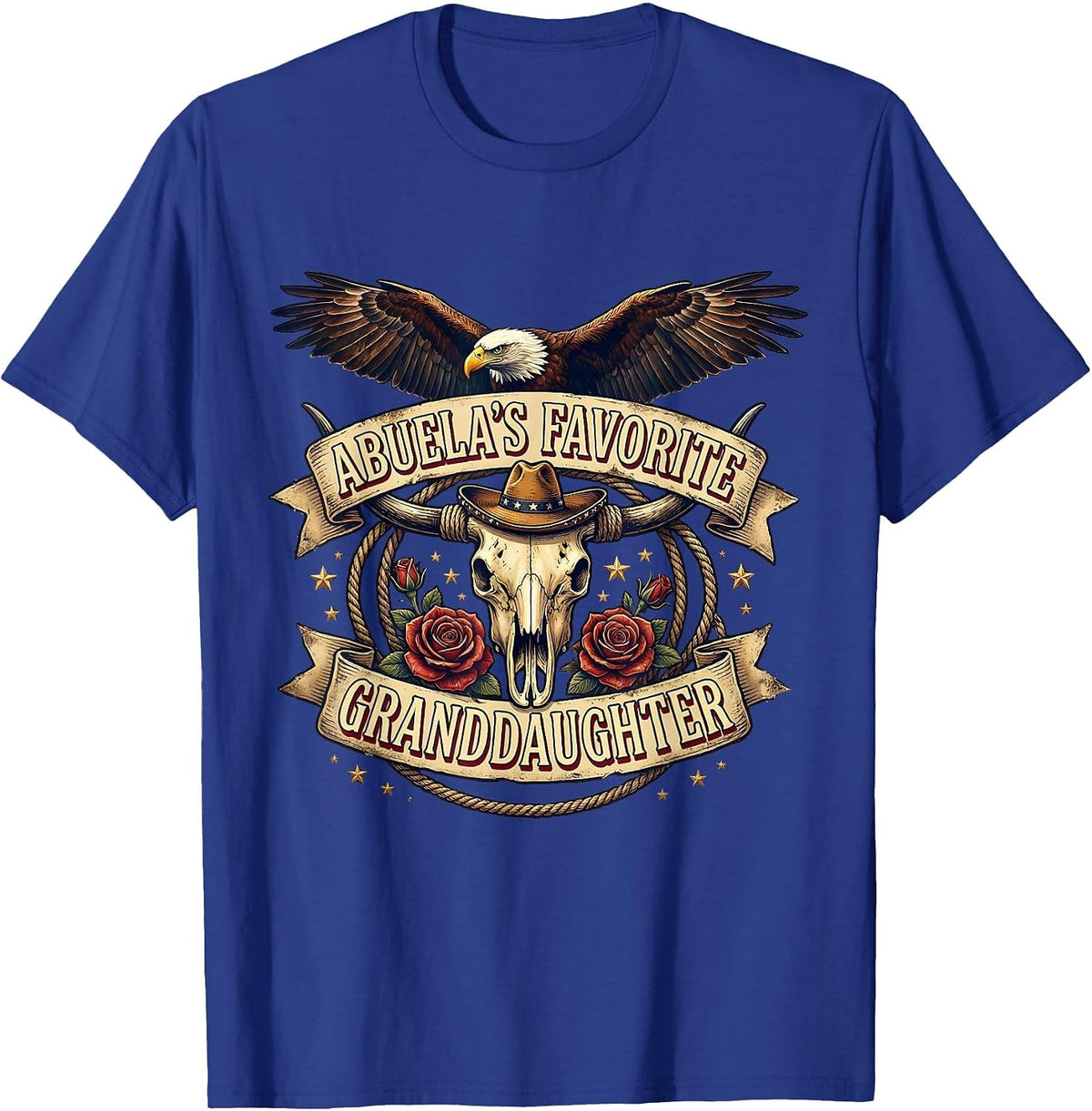 Abuela's Favorite Granddaughter Mexican Pride T-Shirt - Royal Blue