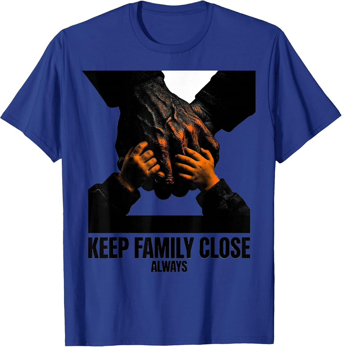 Men's Keep Family Close Always Faith Family Freedom T-Shirt - Royal Blue