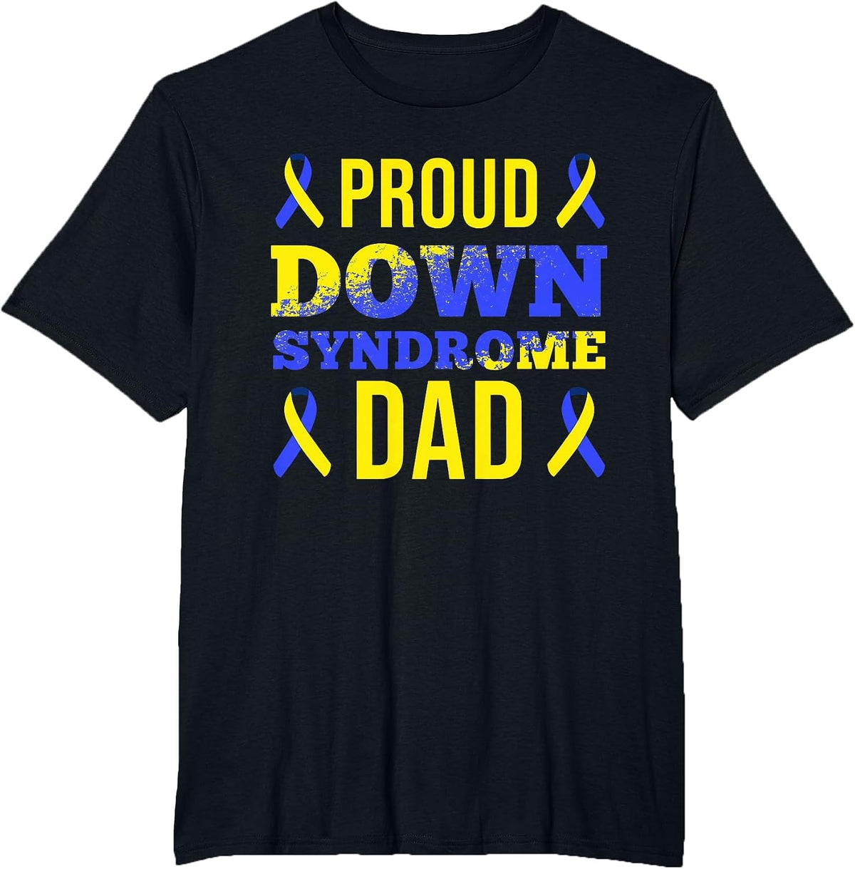 Down Syndrome Dad Down Syndrome Day T-Shirt - Black