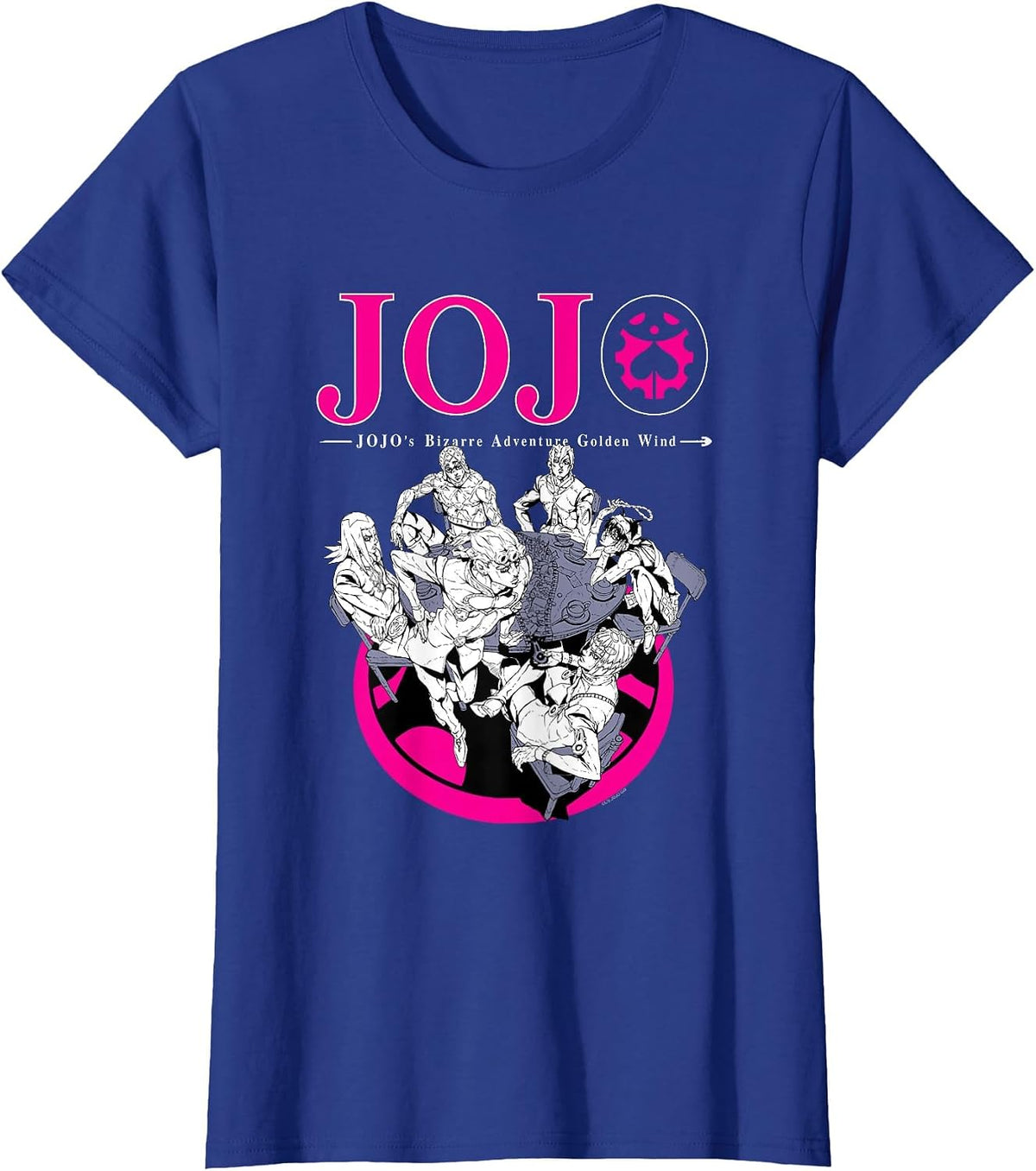 JoJo's Bizarre Adventure Part 5 Golden Wind Bruno's Gang T-Shirt - Royal Blue